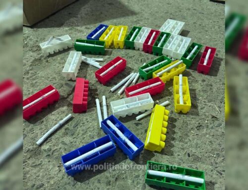 Captură inedită: țigări ascunse în piese de lego și produse susceptibile a fi contrafăcute de zeci de mii de lei