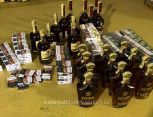 Țigări și alcool fără acte, confiscate de polițiștii de frontieră