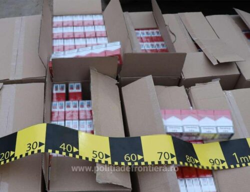Microbuz modificat pentru ascunderea a 250.000 de țigarete de contrabandă