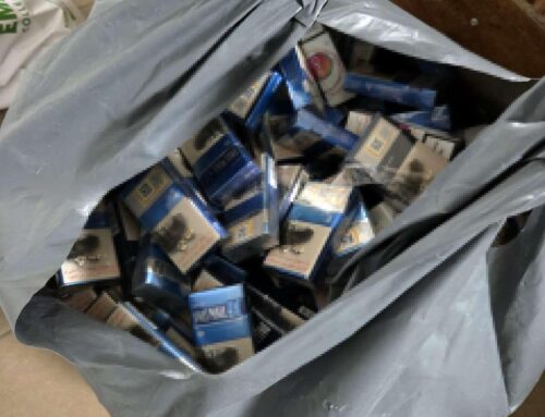 Peste 10.000 de ţigarete ascunse printre pijamale, descoperite de către polițiștii de frontieră constănțeni